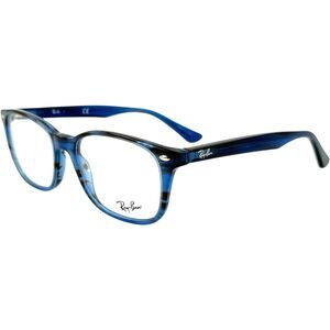 Ray Ban RB5375 Unisex Plastic Eyeglass Frame 8053 Striped Blue 53-18